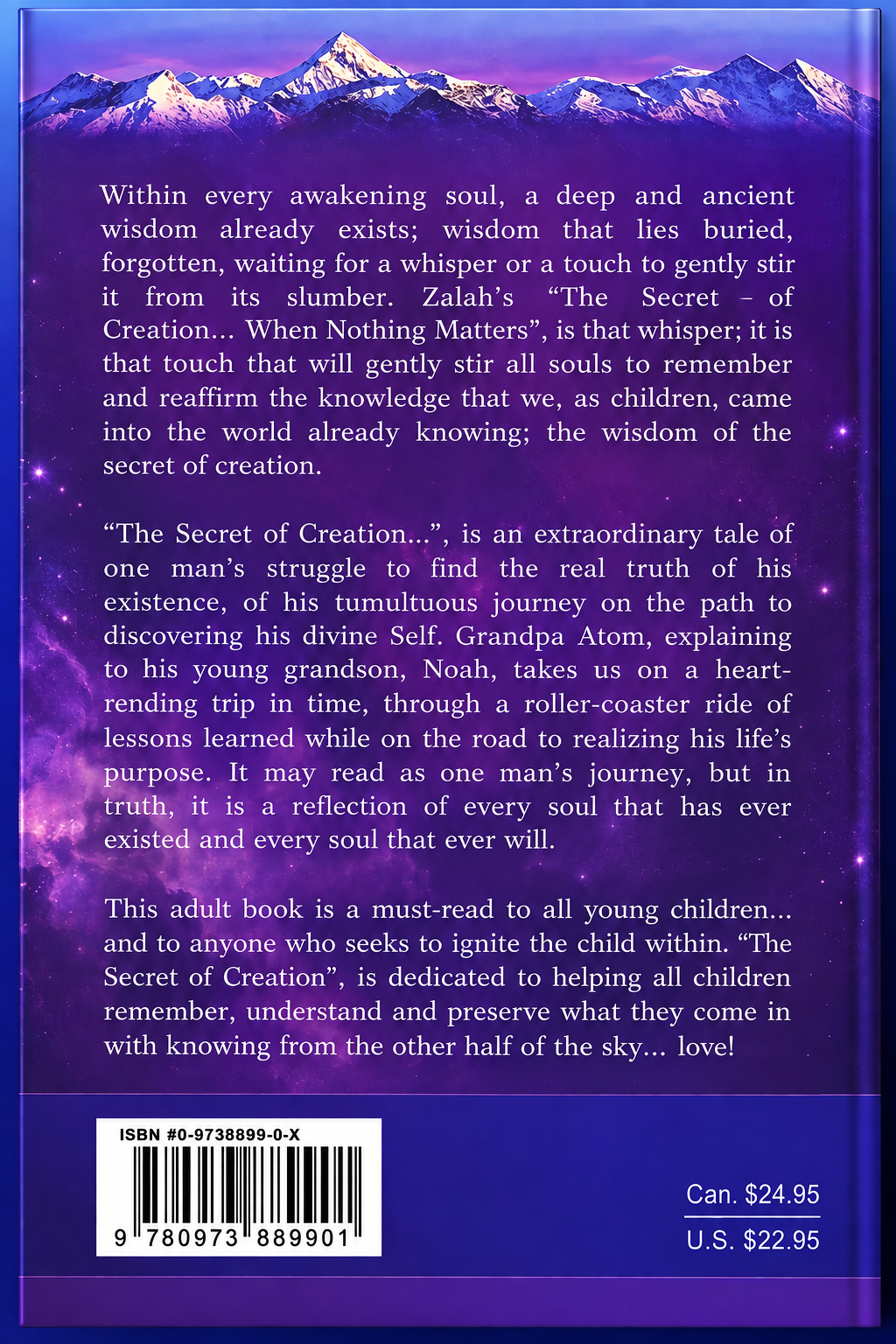 The Secret of Creation - Back Cover